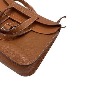 Hermès Halzan 31 Camel Clemence