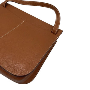 Hermès Halzan 31 Camel Clemence