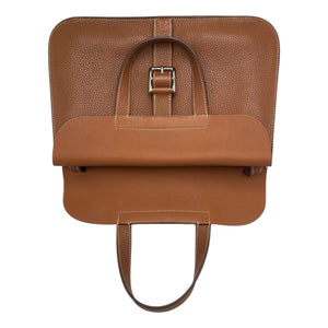 Hermès Halzan 31 Camel Clemence