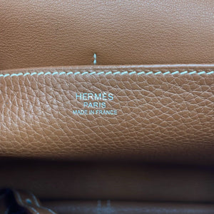Hermès Halzan 31 Camel Clemence