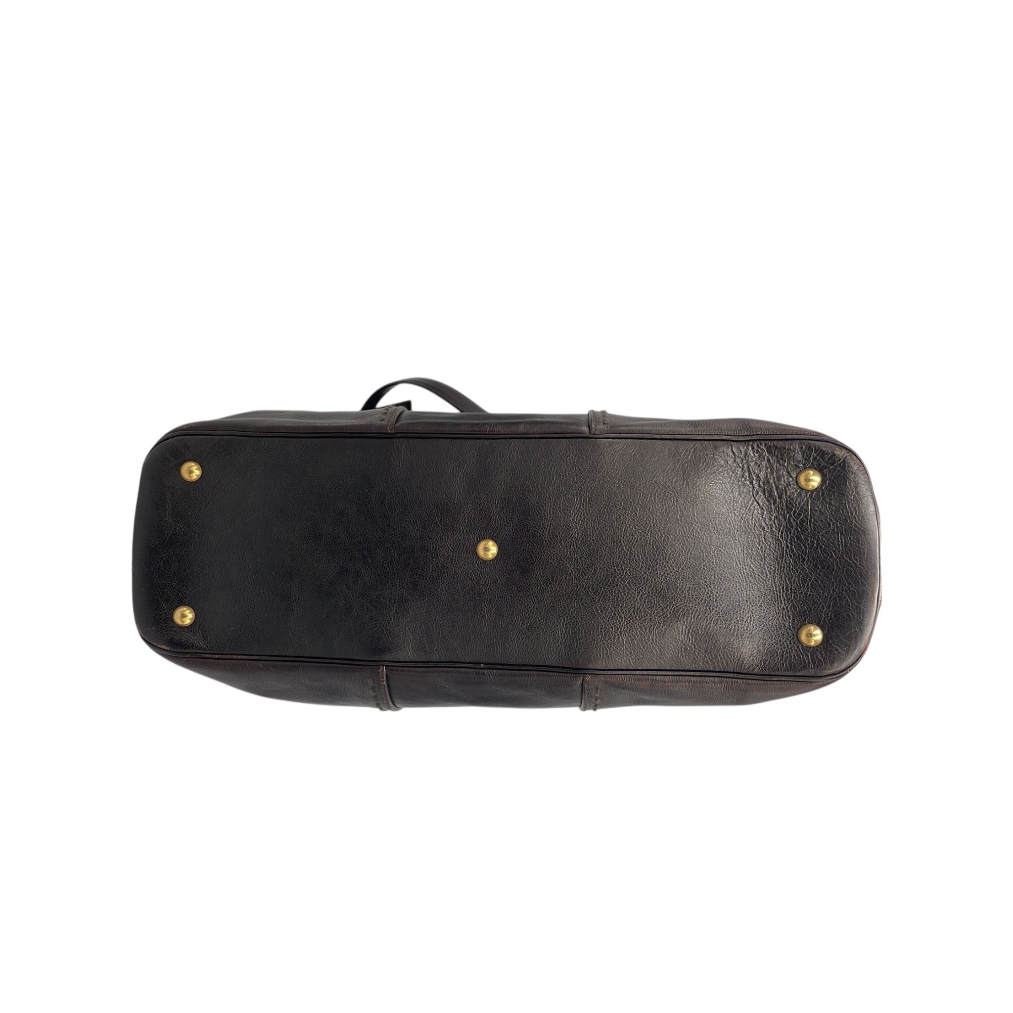 Yves Saint Laurent Muse Brown Leather
