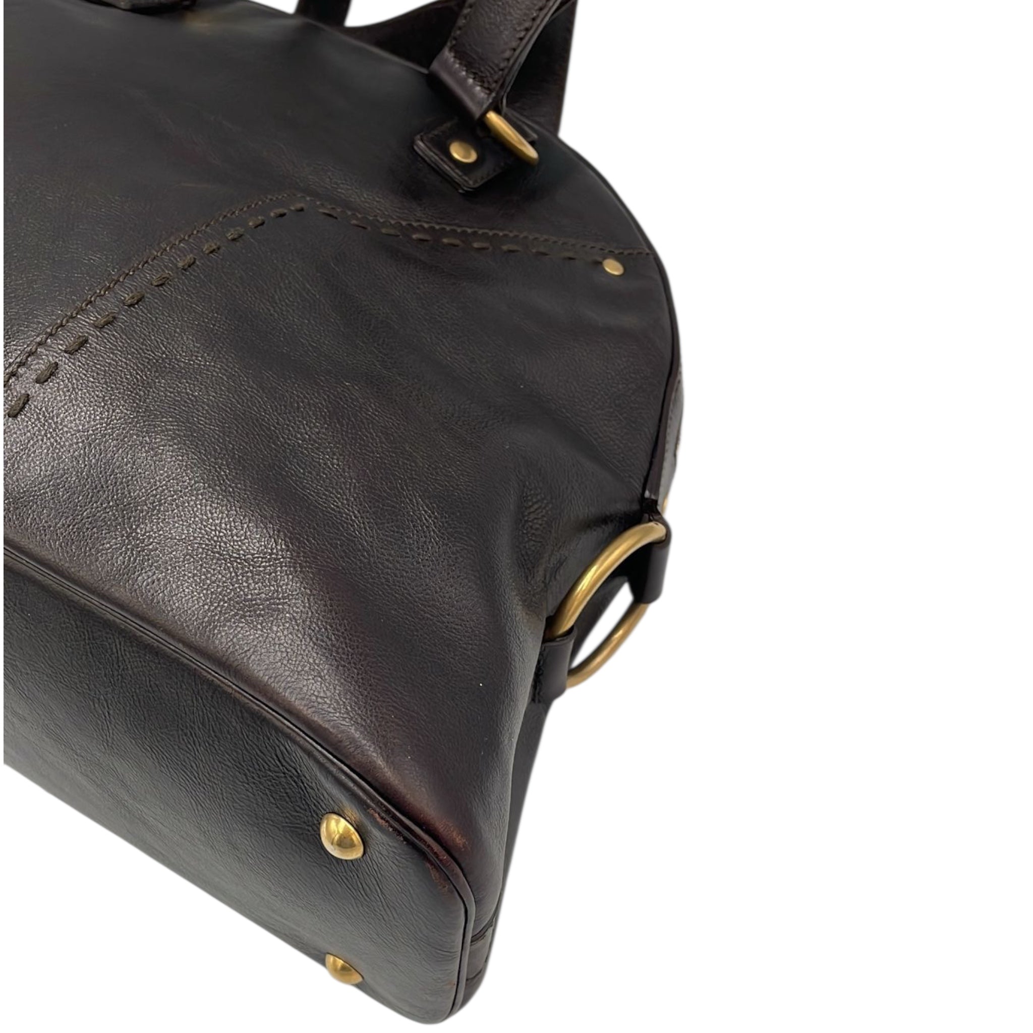 Yves Saint Laurent Muse Brown Leather
