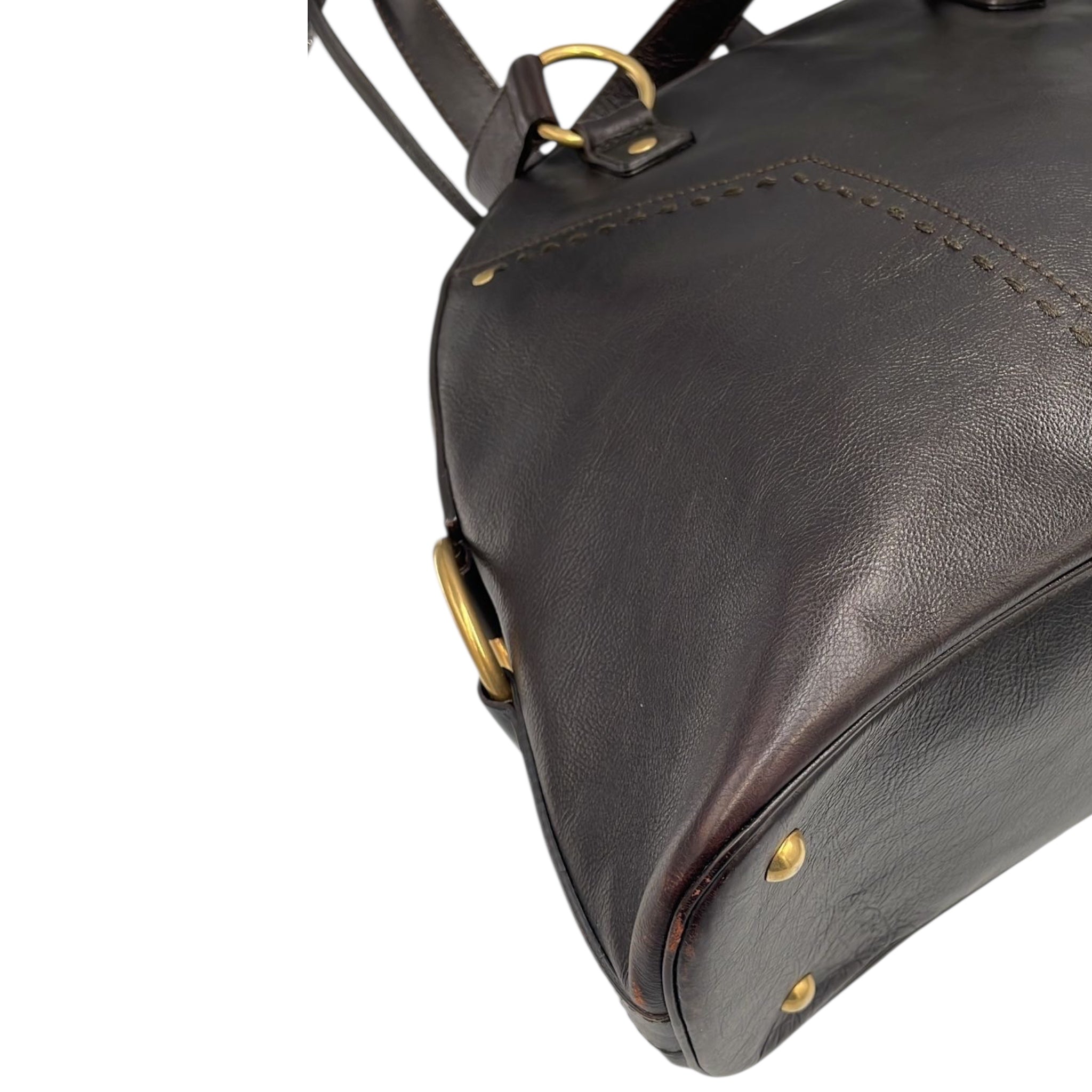 Yves Saint Laurent Muse Brown Leather