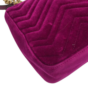 Gucci Marmont Large Pink Velvet Gold