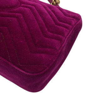 Gucci Marmont Large Pink Velvet Gold