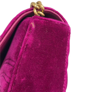 Gucci Marmont Large Pink Velvet Gold
