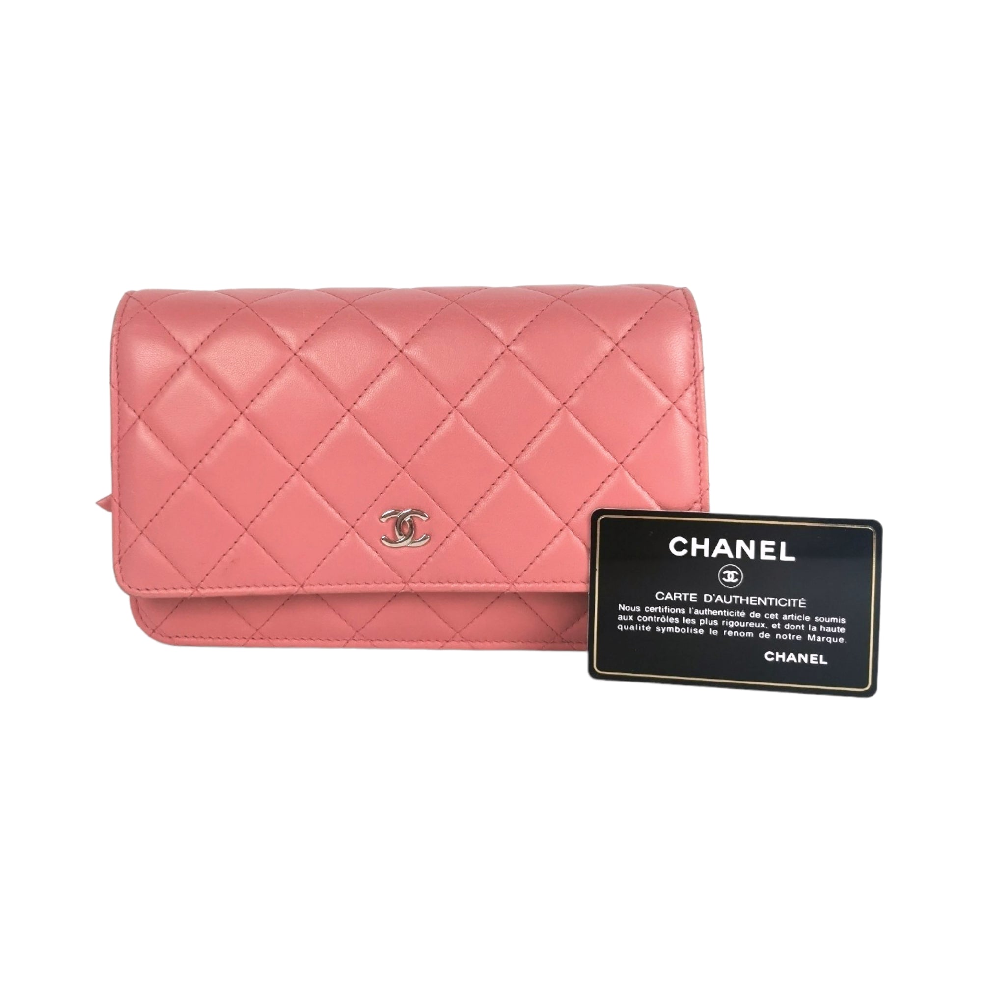 CHANEL Lambskin Quilted Jumbo Double Flap Light Pink 1279973