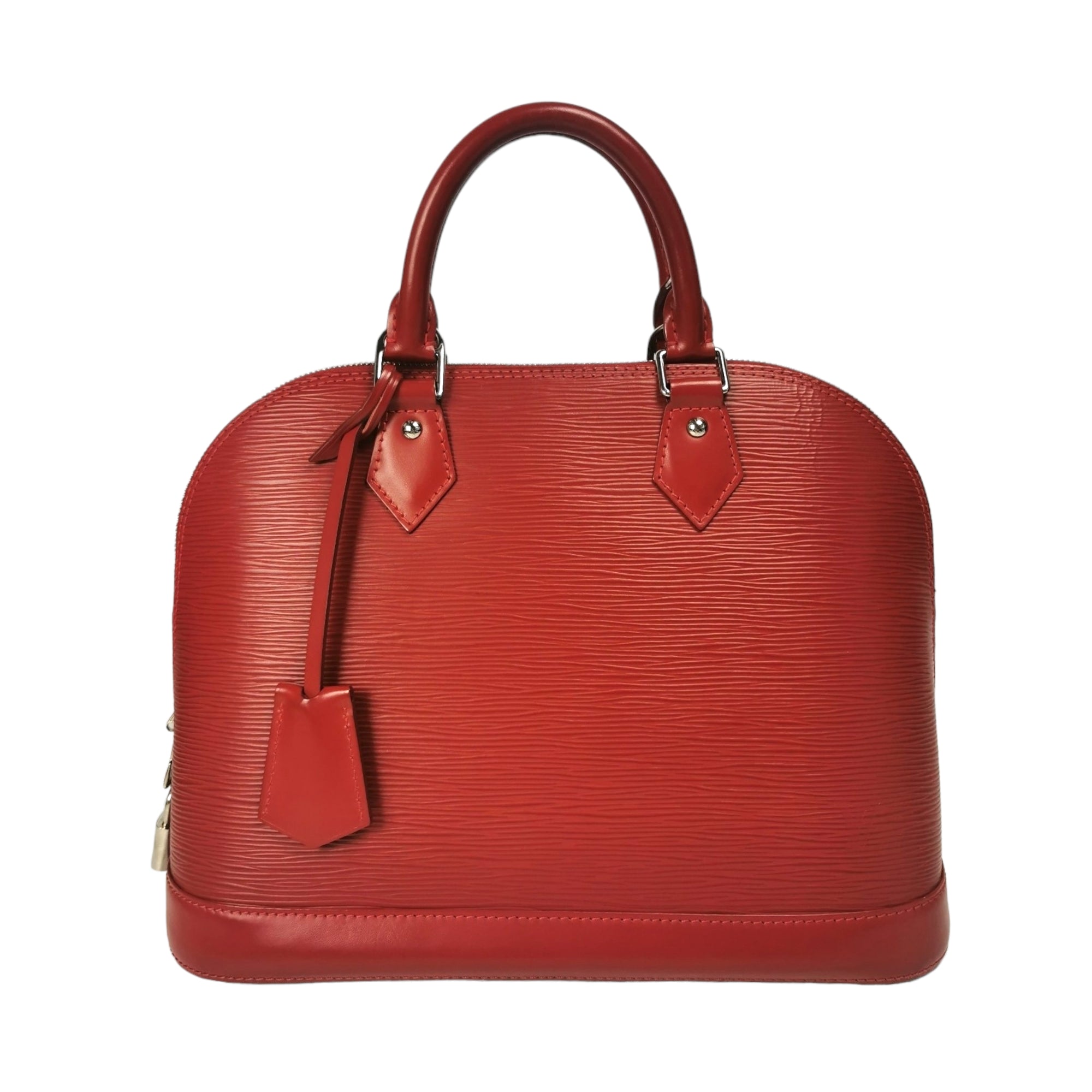 Louis vuitton Used Handbag Epi Leather Red Alma PM