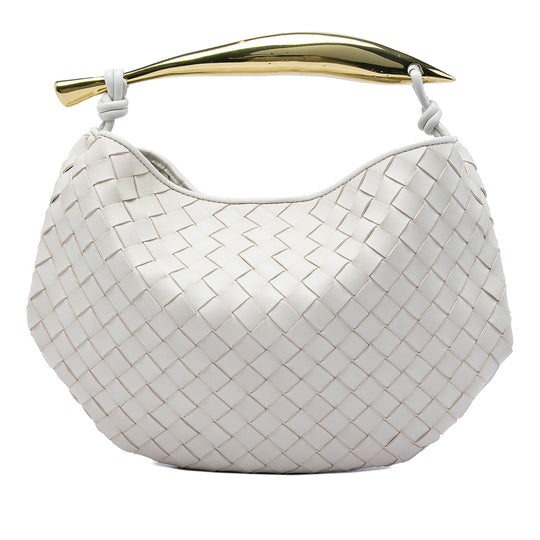 Bottega Veneta Sardine Gold Intrecciato Lambskin Gold Plated