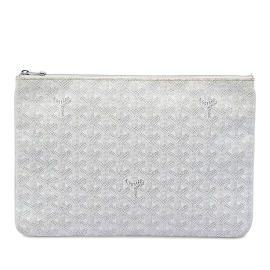 Goyard Senat MM White Coated Canvas