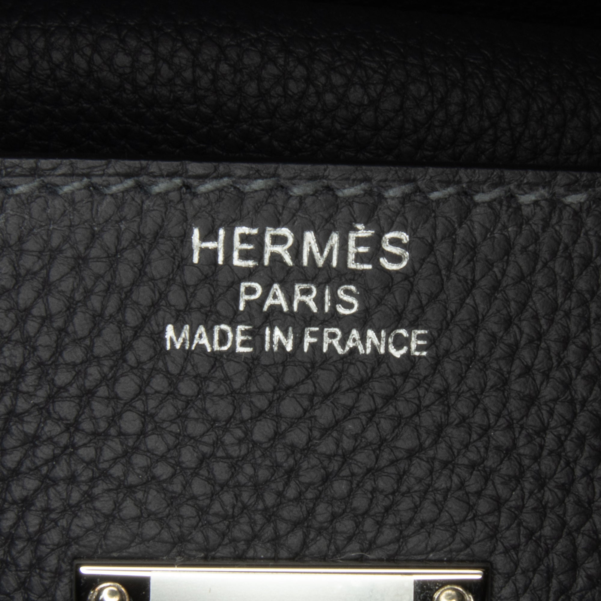 Hermès Kelly 42 Maxi Black Togo Palladium