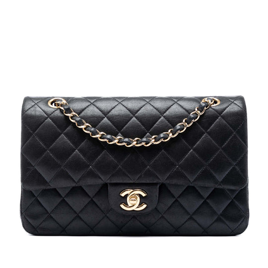 Chanel Classic Double Flap Medium Black Lambskin