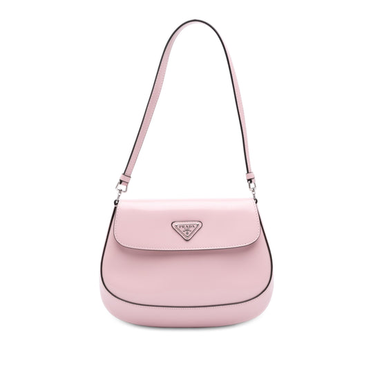 Prada Cleo Flap Pink Spazzolato Calfskin