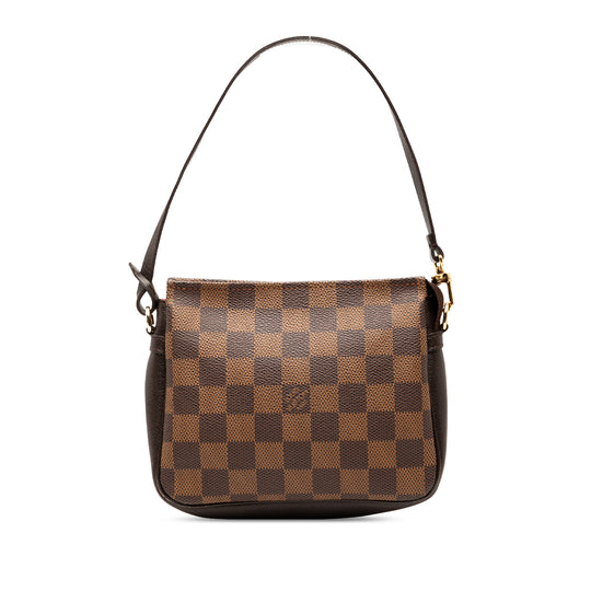 Louis Vuitton Trousse Pochette Damier Ebene Canvas