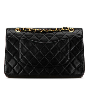 Chanel Classic Double Flap Medium Black Lambskin Gold