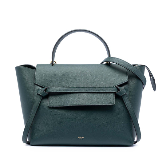 Celine Belt Bag Mini Green Calfskin
