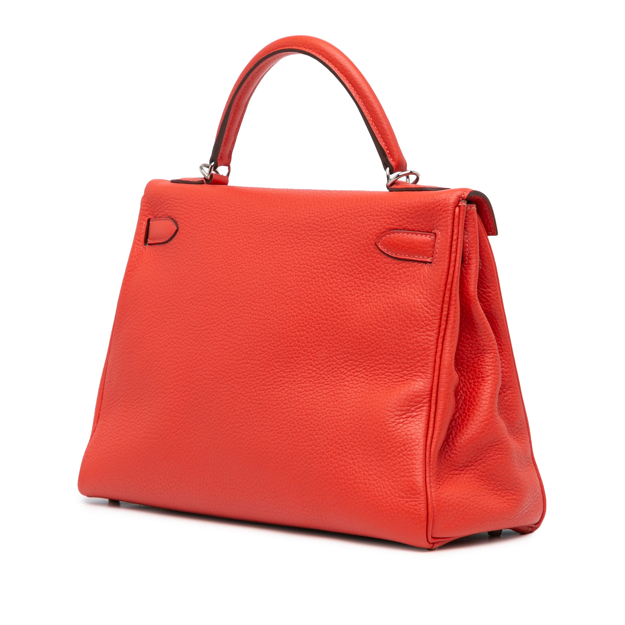 Hermès Kelly Retourne 32 Rouge Pivoine Togo Palladium