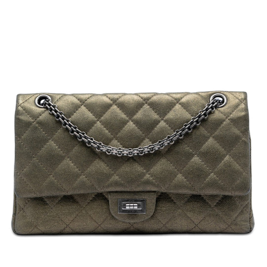 Chanel Reissue 2.55 Double Flap 226 Brown Aged Calfskin