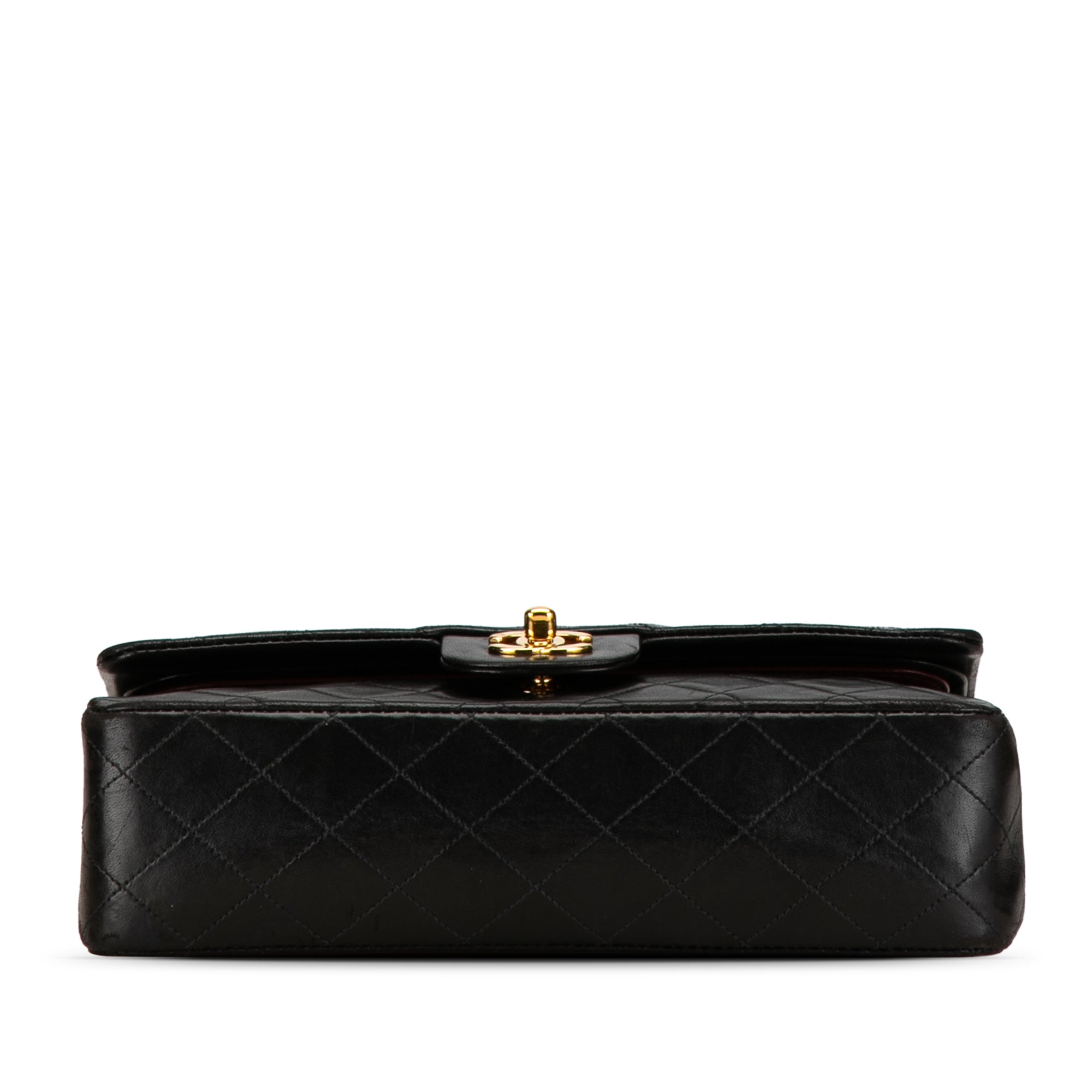 Chanel Classic Double Flap Medium Black Lambskin Gold