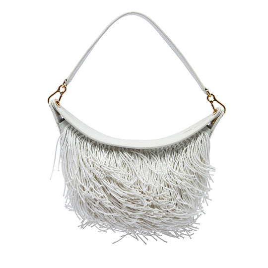 Loewe Luna Hobo Small White Calfskin