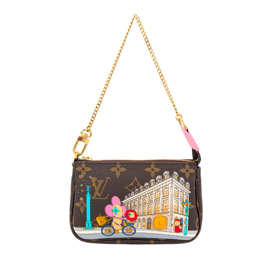 Louis Vuitton Vivienne in Paris Special Edition Pochette Accessoires Mini Monogram