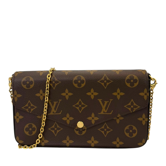 Louis Vuitton Félicie Clutch in Monogram Canvas
