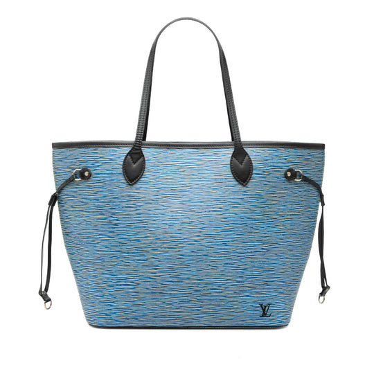 Louis Vuitton Neverfull MM Denim Blue Epi
