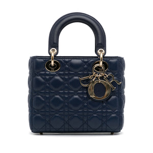 Lady Dior My ABCDior Small Navy Cannage Quilted Leather