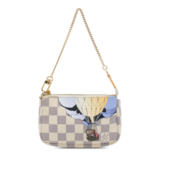 Louis Vuitton Mini Pochette Accessoires Damier Azur Canvas