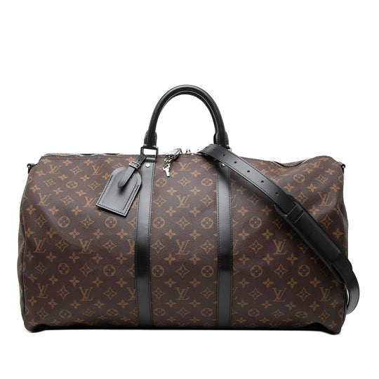 Louis Vuitton Keepall 55 Monogram Macassar Monogram Canvas