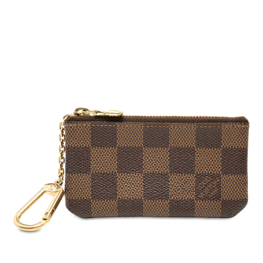 Louis Vuitton Pochette Cles Damier Ebene Canvas