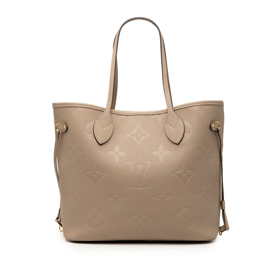 Louis Vuitton Neverfull MM Beige Monogram Empreinte