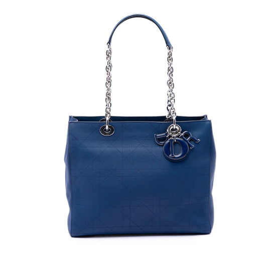 Dior Ultradior Tote Medium Blue Calfskin Silver