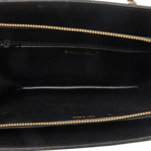 Chanel Shoulder Bag Black Lambskin Gold