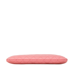 Chanel Boy O Case Clutch Medium Pink Lambskin