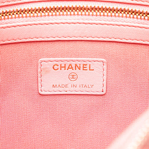 Chanel Boy O Case Clutch Medium Pink Lambskin