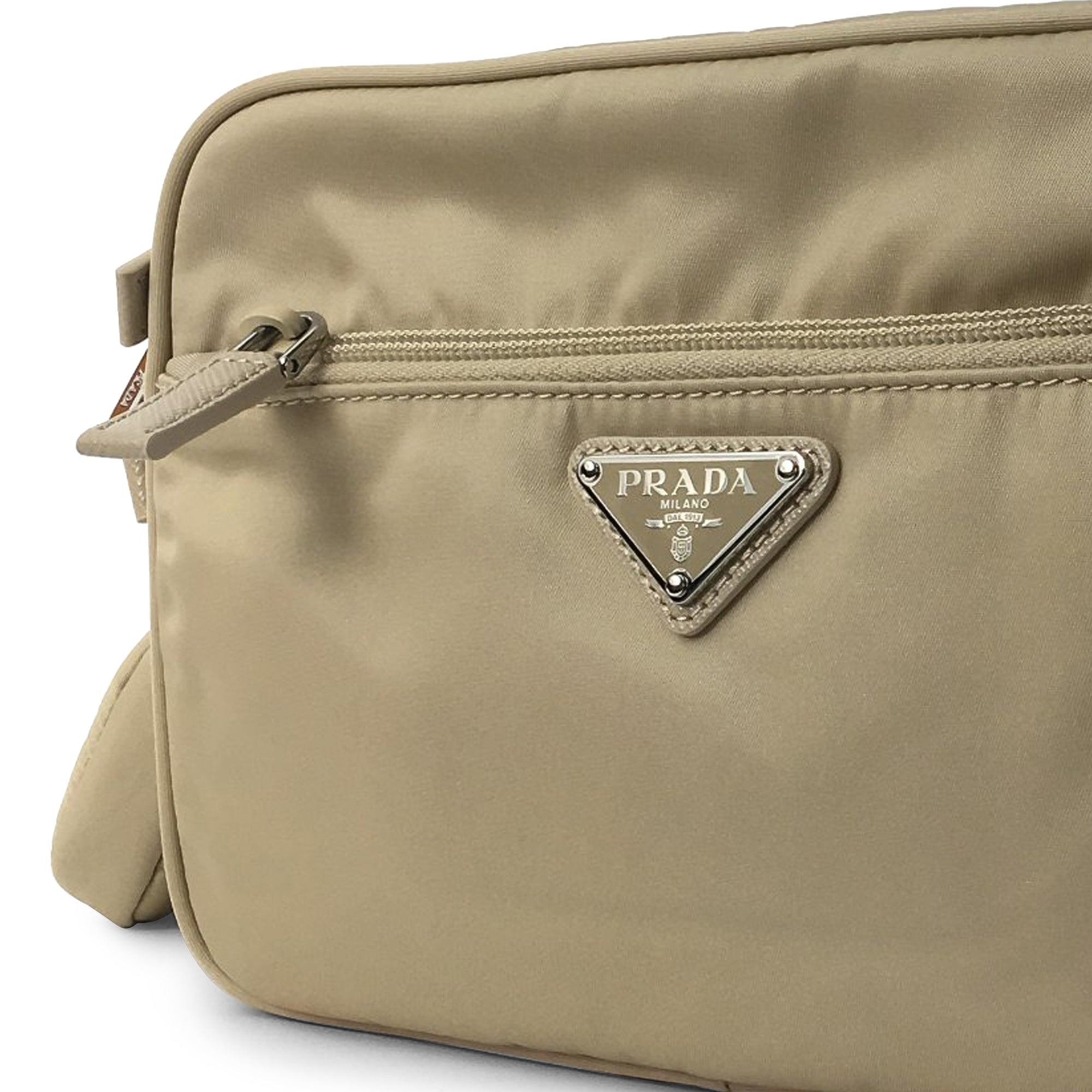 Prada Shoulder Bag Beige Re-Nylon