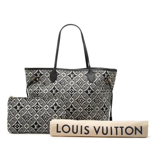 Louis Vuitton Neverfull MM Black Since 1854 Jacquard Canvas
