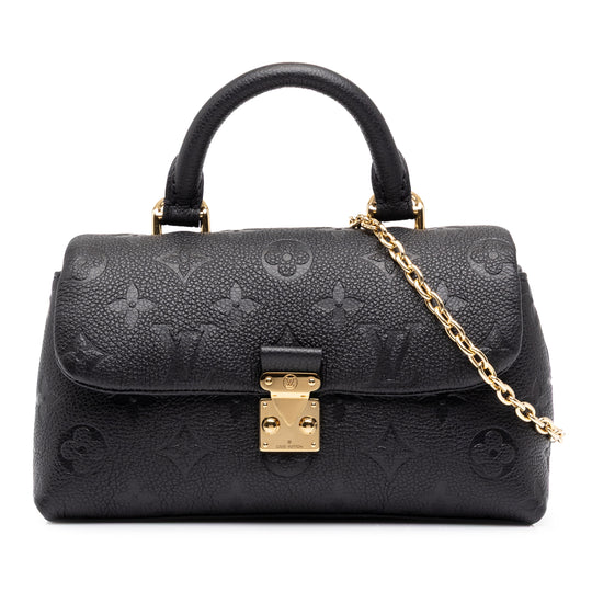 Louis Vuitton Nano Madeleine Black Empreinte