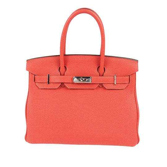 Hermès Birkin Retourne 30 Rouge Pivoine Togo Leather