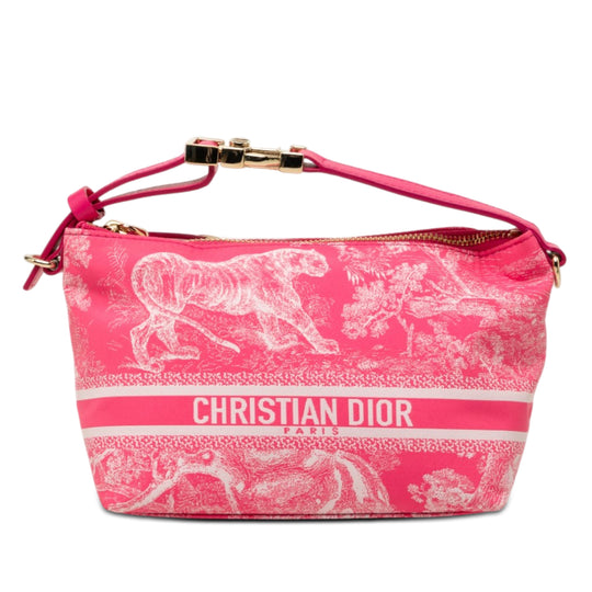 Dior DiorTravel Nomad Pouch Small Pink Technical Fabric