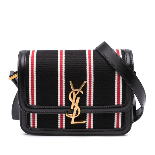 Saint Laurent Solferino Small Black Canvas
