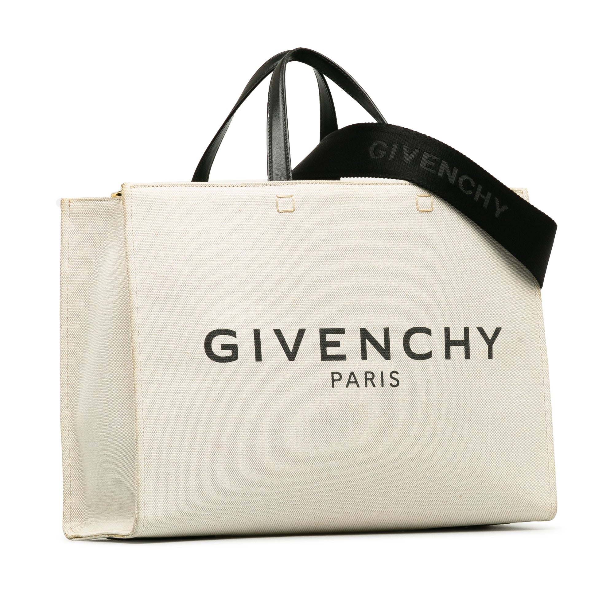 Givenchy G-Tote Medium White Canvas