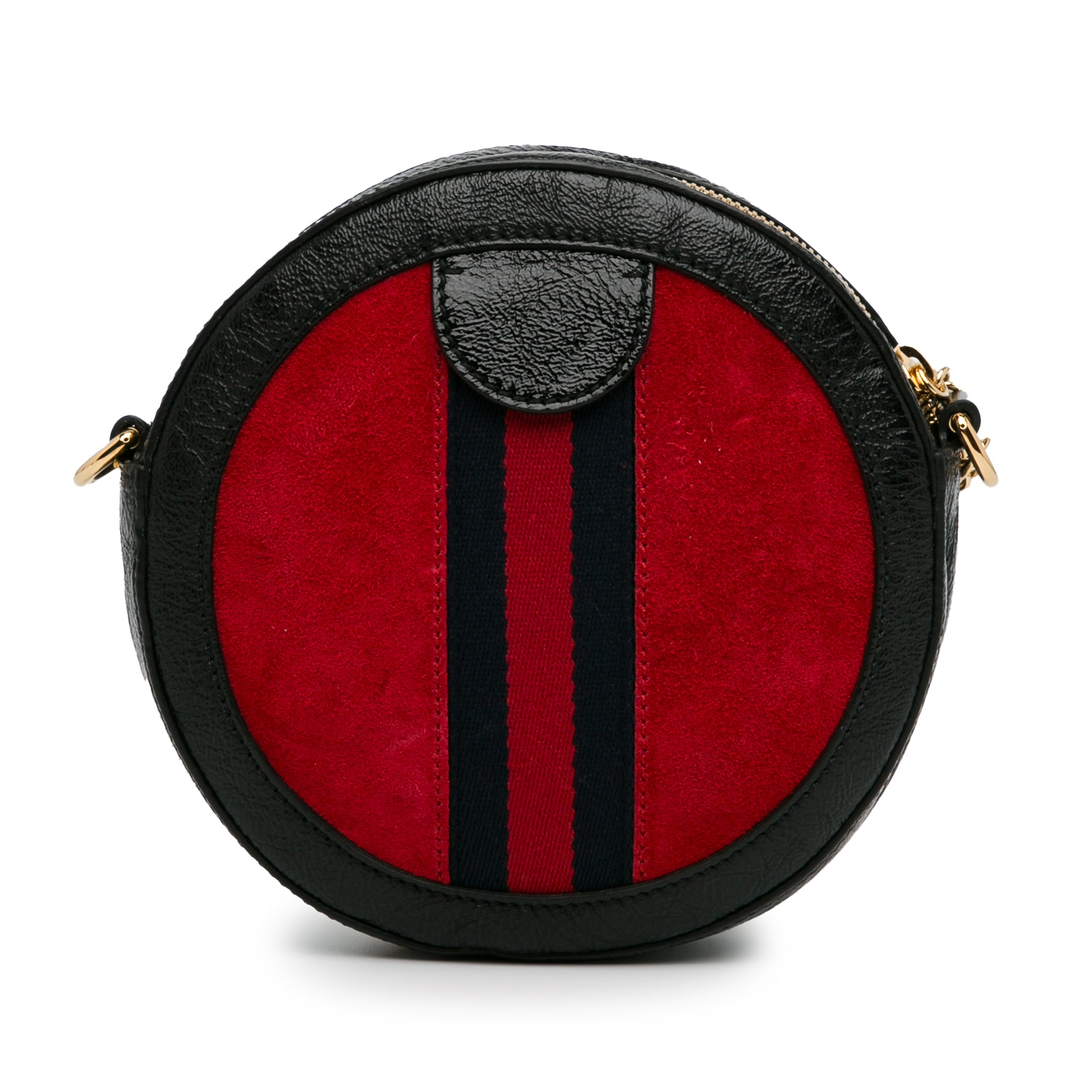 Gucci Round Ophidia Mini Red Suede