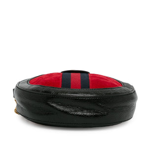 Gucci Round Ophidia Mini Red Suede