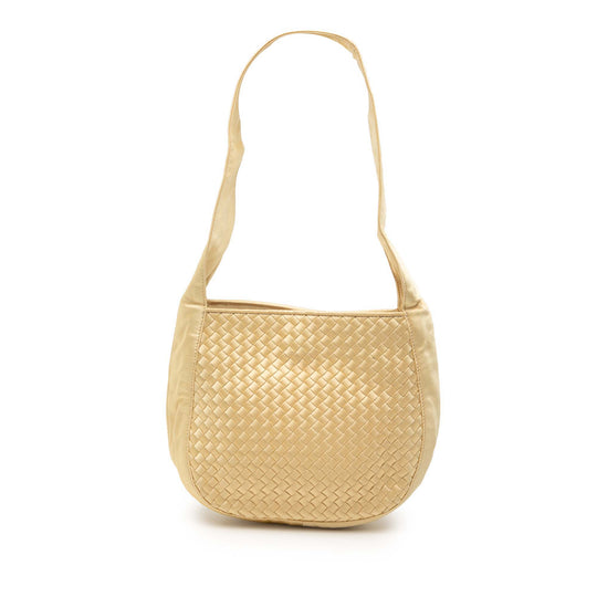 Bottega Veneta Satin Intrecciato Gold Satin