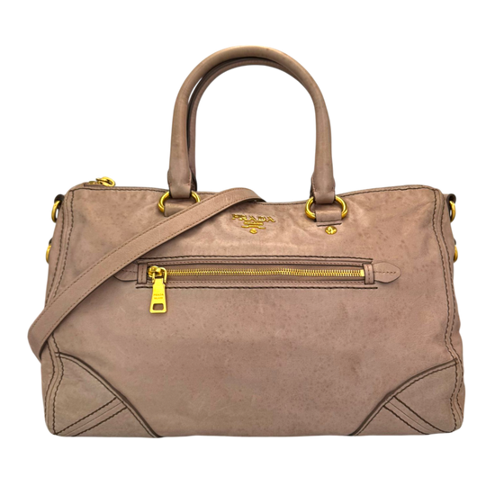 Prada Rosé Shine Vitello Handbag