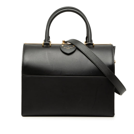 Louis Vuitton Speedy Doctor Bag 25 Black Calfskin
