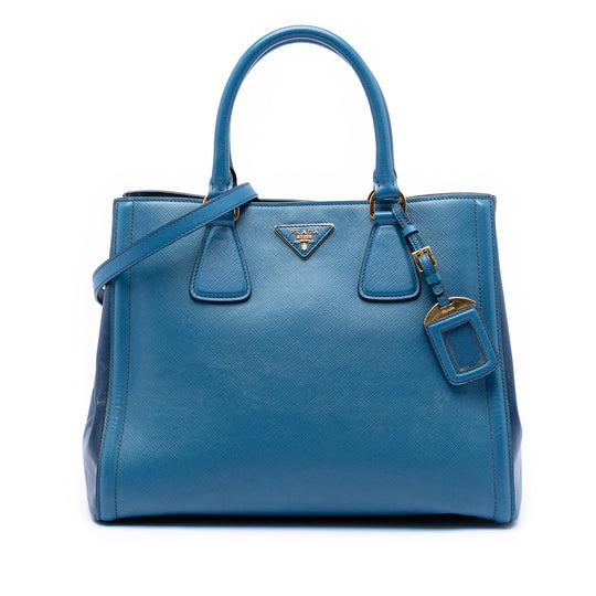Prada Galleria Blue Saffiano