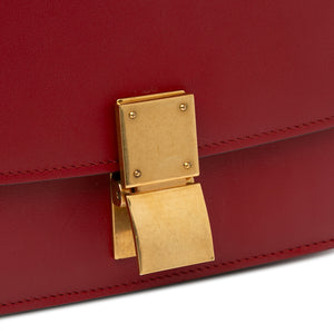 Celine Classic Box Small Red Calfskin